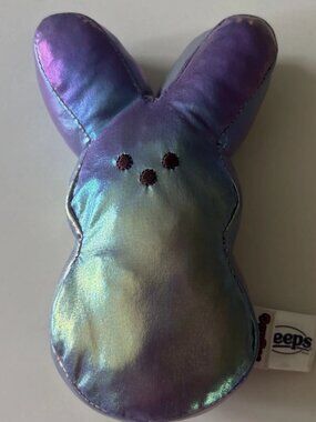 NEW Iridescent shiny PURPLE PEEPS bunny plush stuffed animal toy